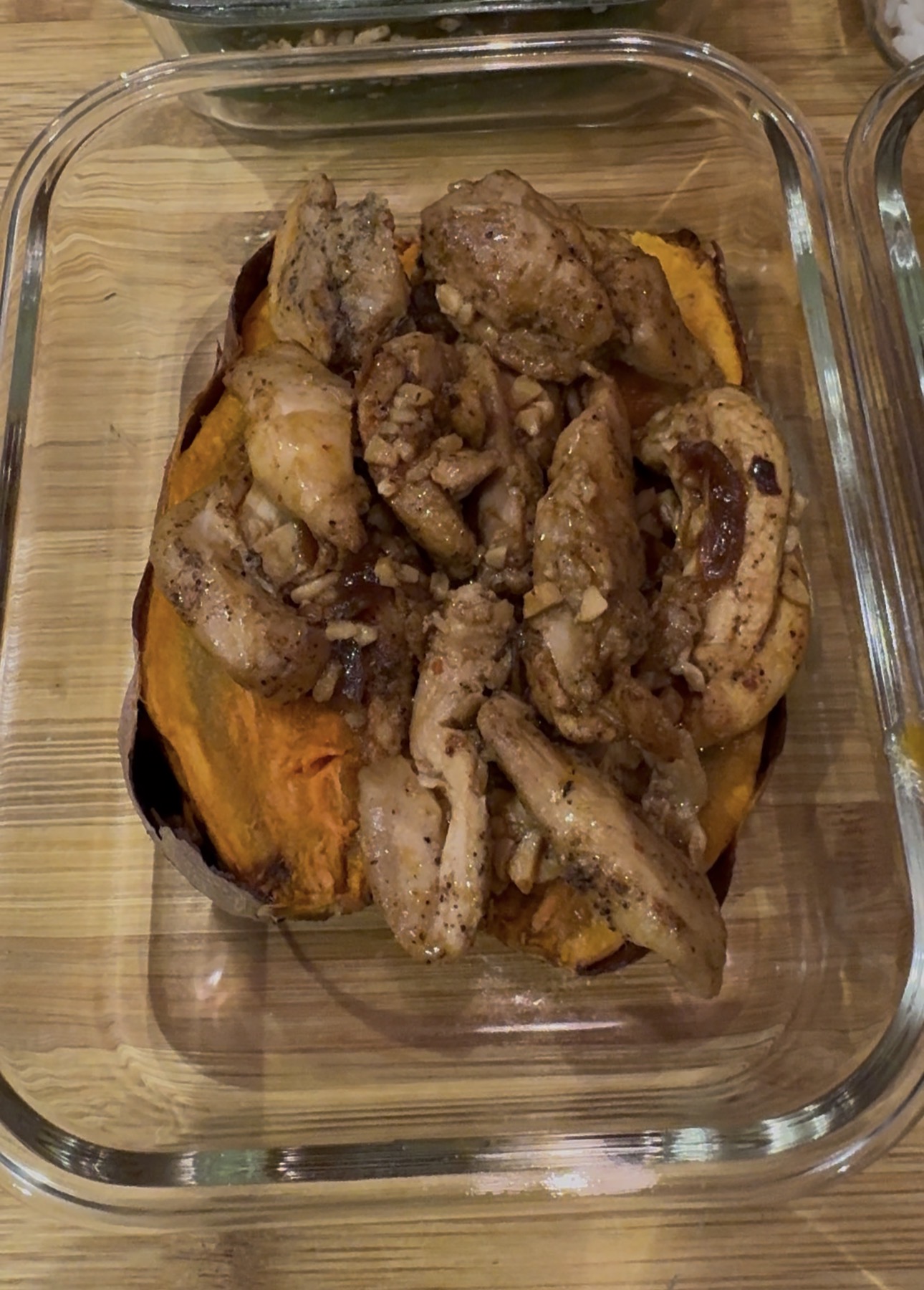 Honey Chipotle Chicken over Sweet Potato