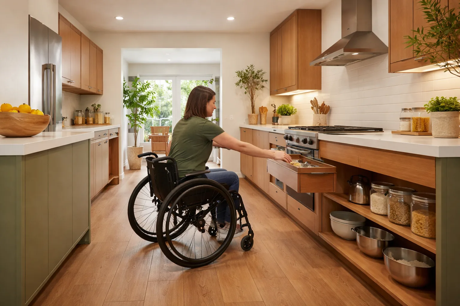 Wheelchair Accessible Kitchen Setup